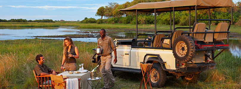 Luxury Botswana lodge safari.